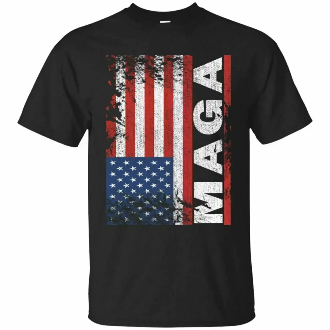 

USA MAGA Flag American Flag T-Shirt Summer Cotton O-Neck Short Sleeve Men's T Shirt New Size S-3XL