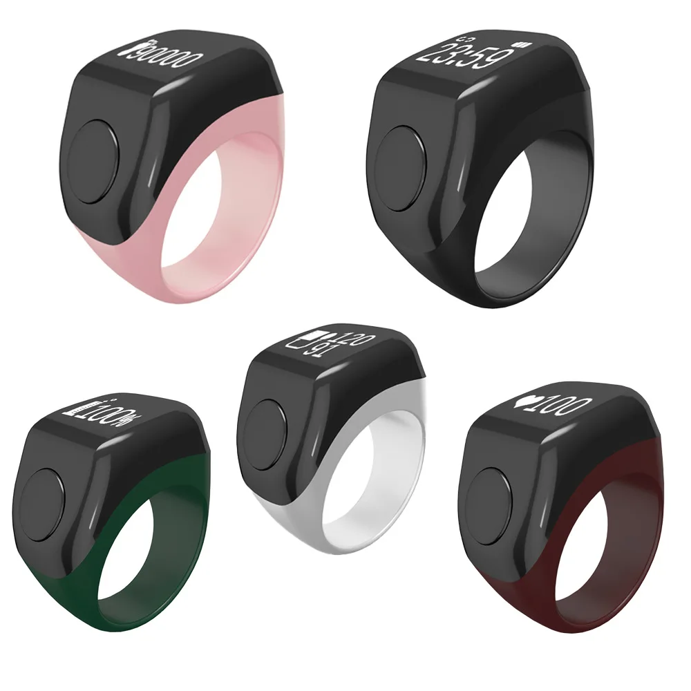 Smart APP Ring Counter Portable Digital Display Counter Bluetooth Counting Ring Time Reminder Wearable Tasbih Zikr Ring