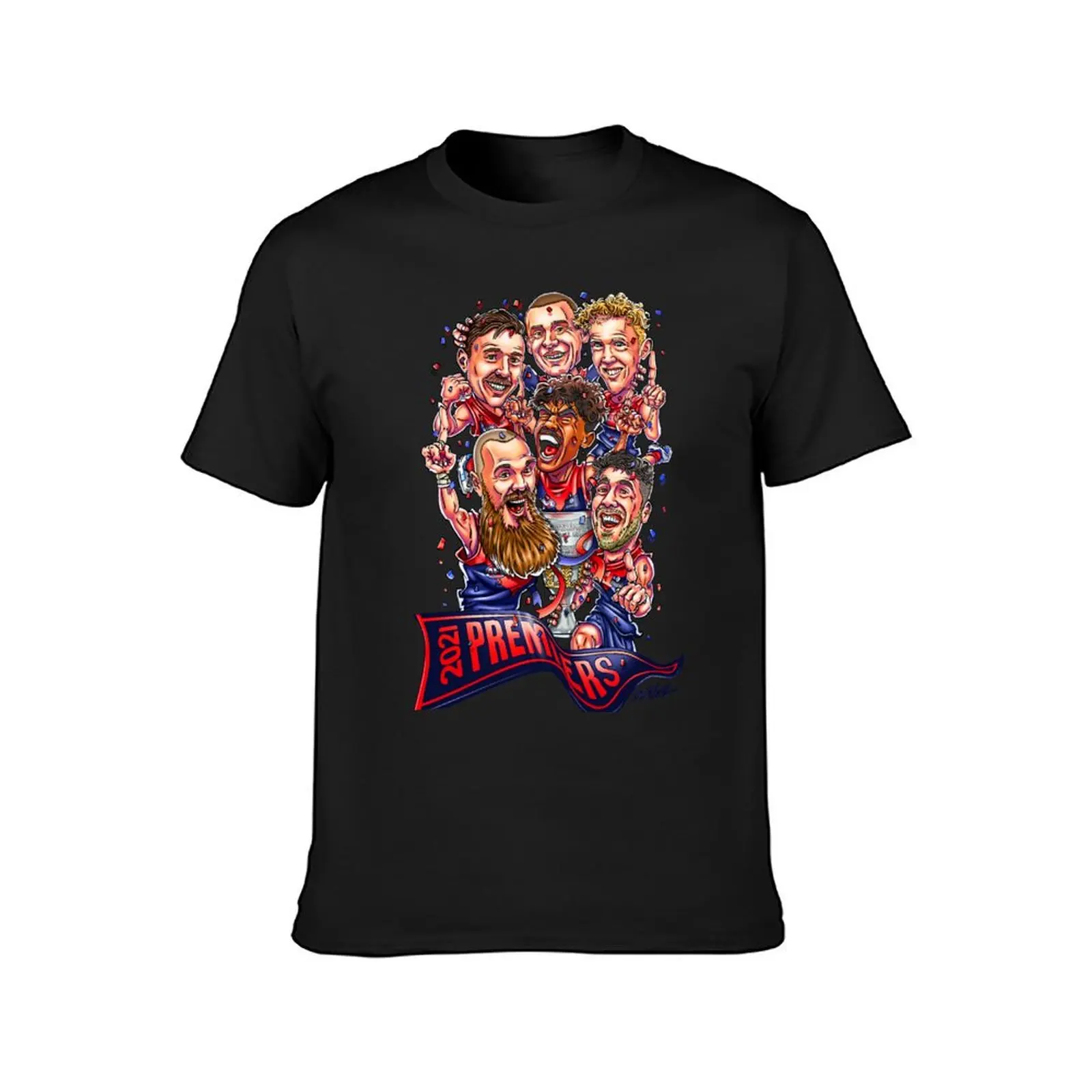 Melbourne Demons 2021 Premiership - Unique Artwork - Gawn, Petracca, Lever, Pickett and Oliver T-Shirt blacks Men's t-shirts