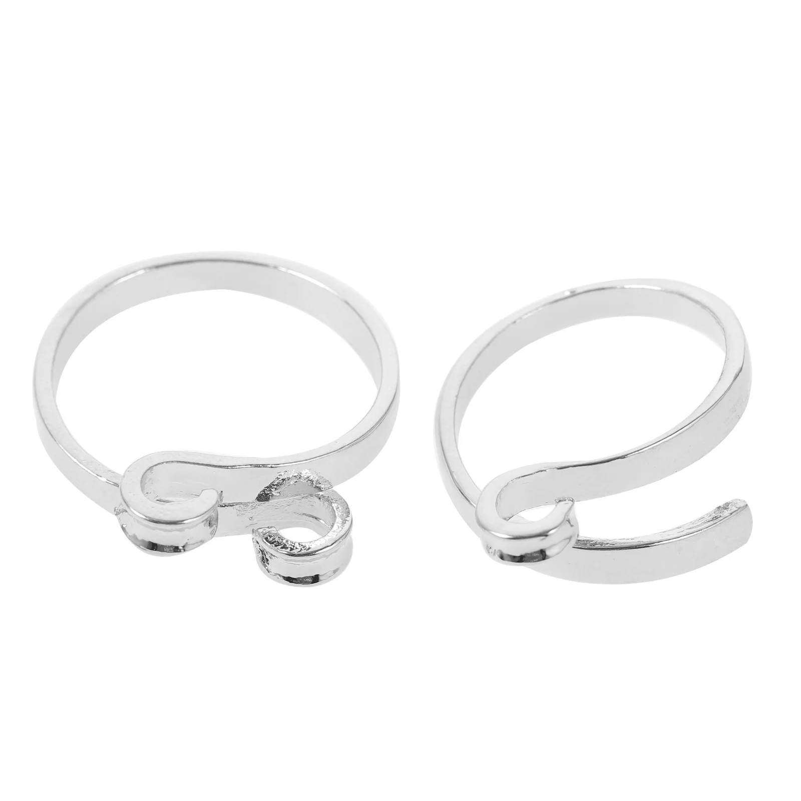 

2Pcs Yarn Guide Ring for Crocheting Adjustable Knitting Ring Comfortable Crochet Accessories for Women