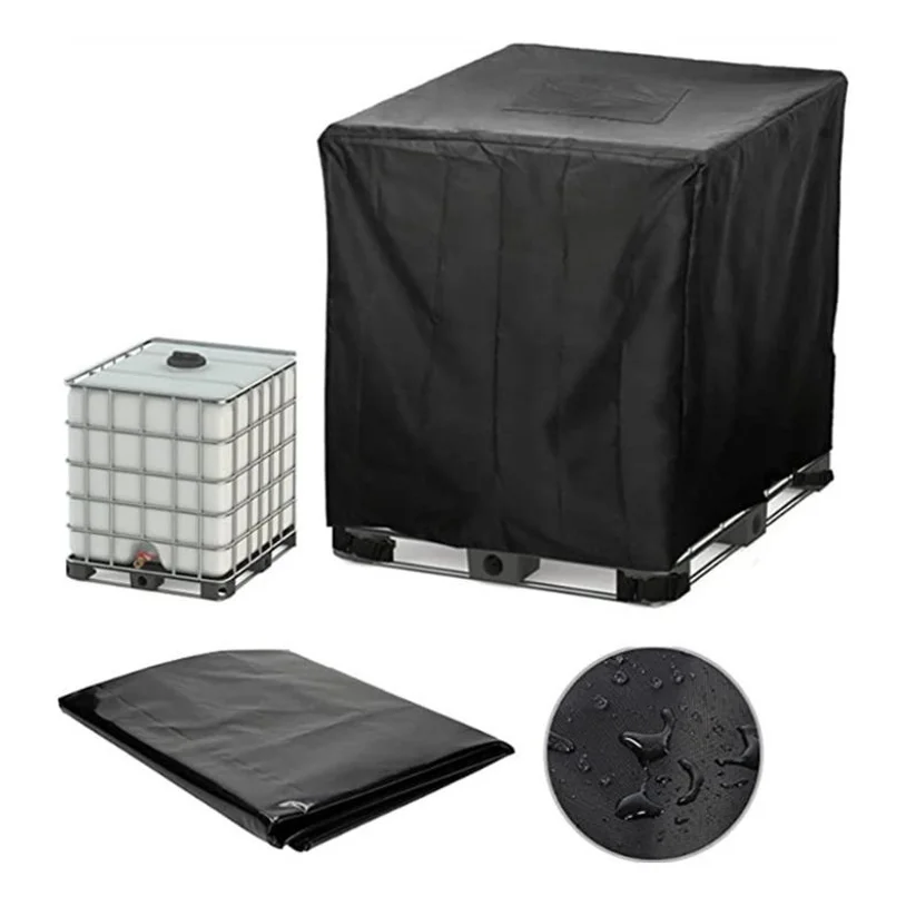 Professional 1000 Liters Ibc Water Tank Cover Outdoor Garden Furniture Waterproof Anti-dust Wind Rain Sun Snow Protection view 4