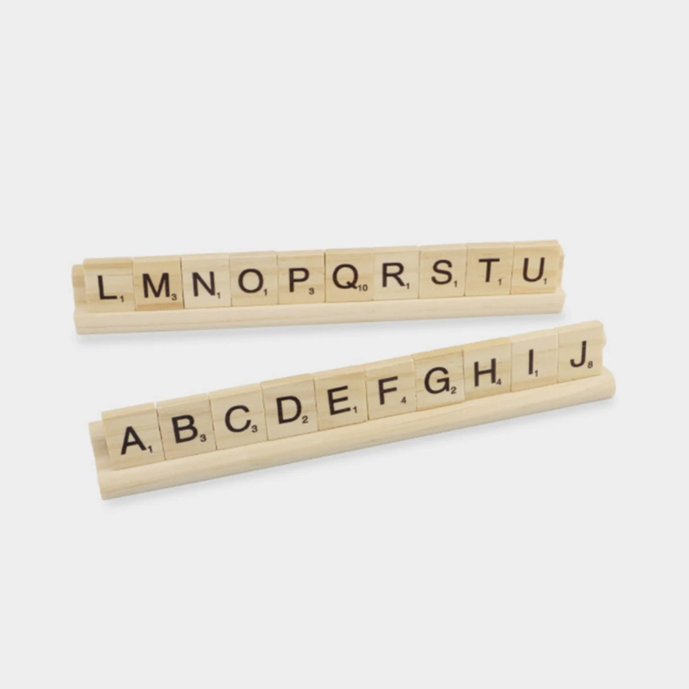 

8pcs Wooden Bases Natural Finish Durable Displaying Stand For Dominoes Diy Projects Desktop Game Accessories Domino Tile Holder