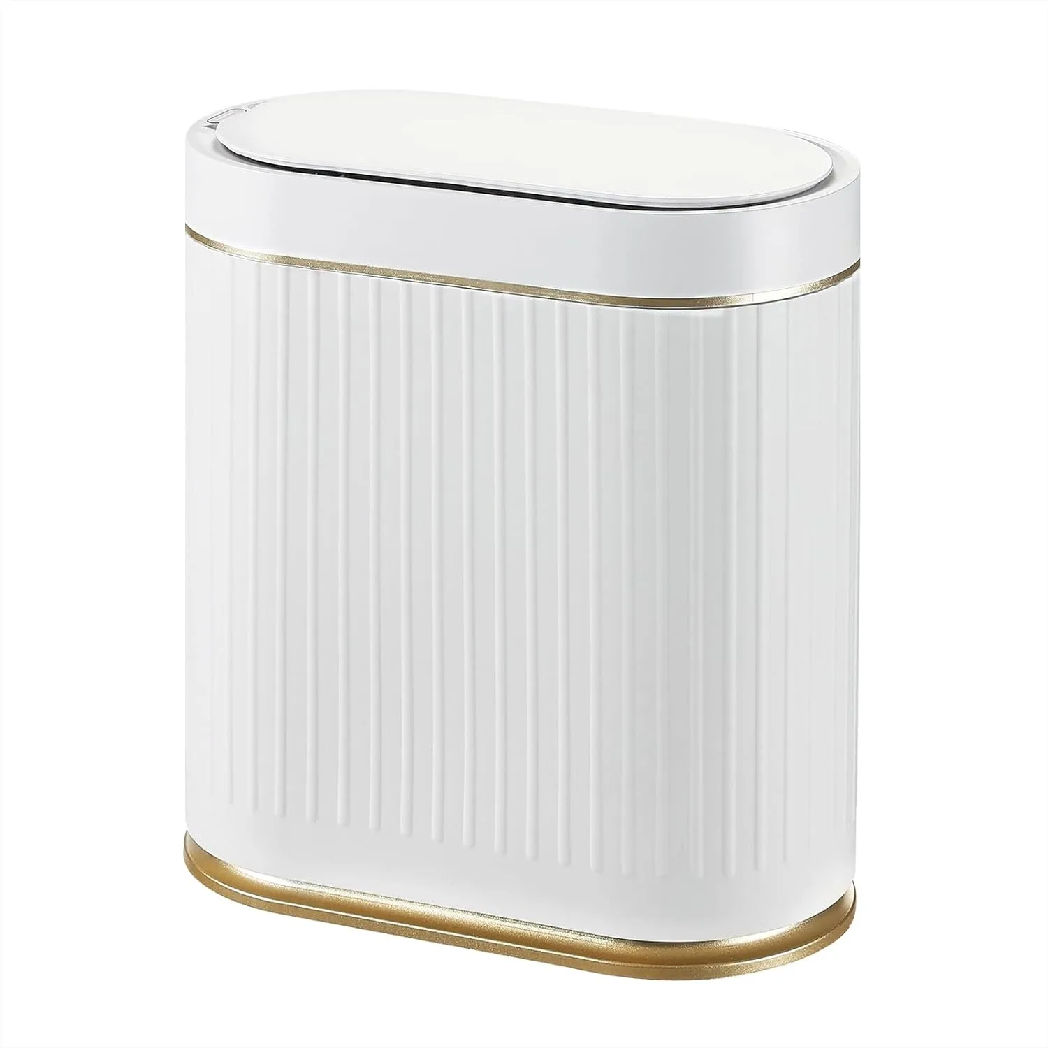 

Motion Sensor Trash Can 2 Gallon with Lid for Bathroom, Smart Automatic Garbage Bin with Slim Design for Bedroom Office