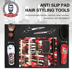 Barbertop Anti-skid Pad Salon antiscivolo forbici Mat Silicone Heat Barber Station Tools accessori da barbiere