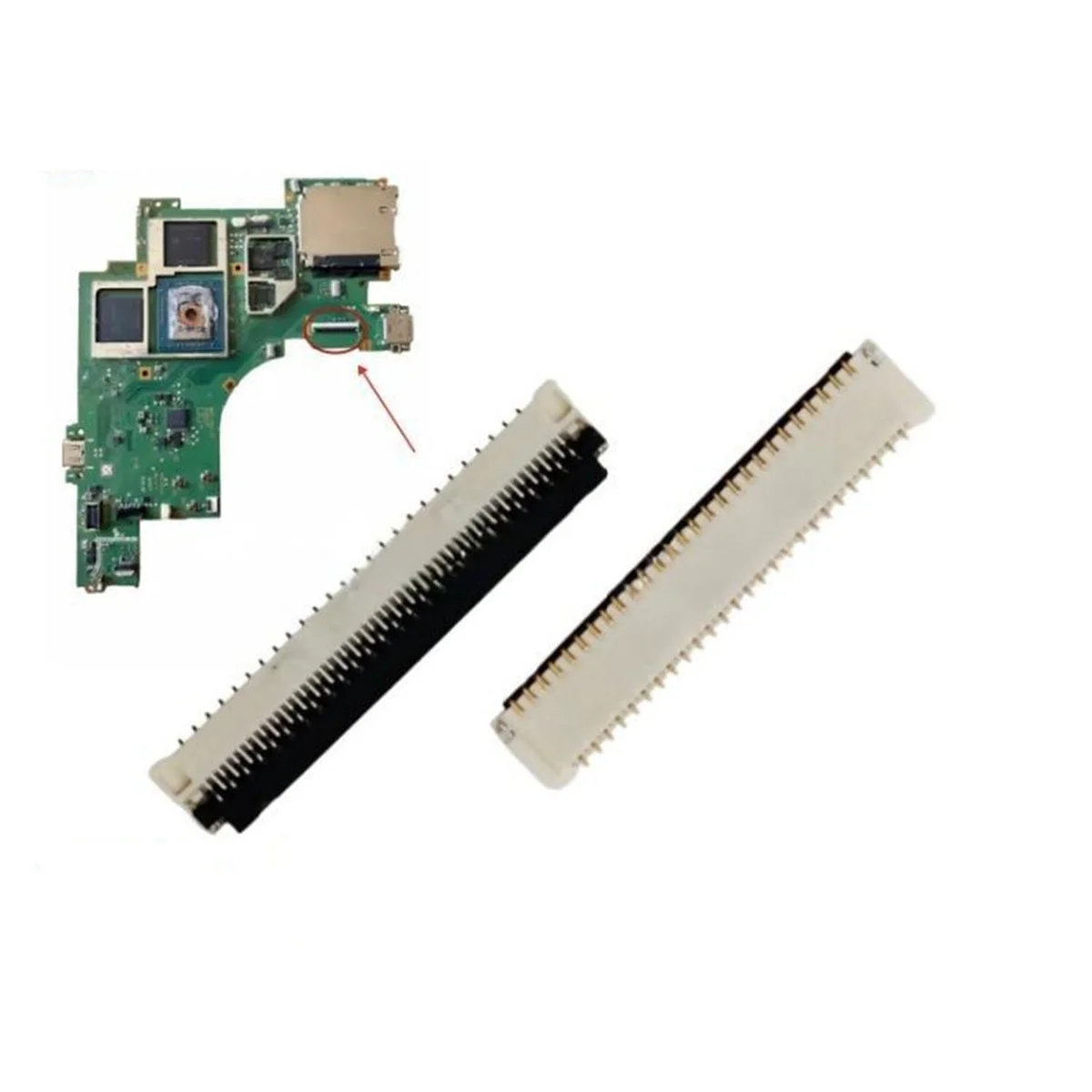 

2025 + 5 шт. переключатель 2 OLED гнездо для хост-экрана разъем FPC ЖК-дисплей экран сенсорный интерфейс порт