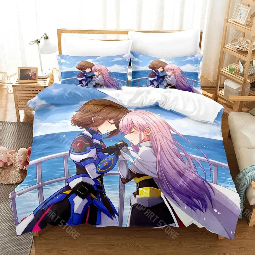 3D Printed Katana Maidens Toji No Miko Anime Bedding Set for Boys Girls Duvet Cover Twin Queen King Full Single Double Sizes