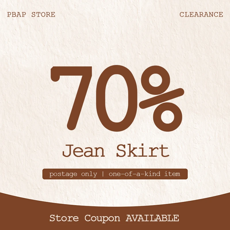 PBAP YEAR END SALE Liquidation de vêtements pour femmes, sans retour, sans remboursement, boutique consciente, jupe en jean