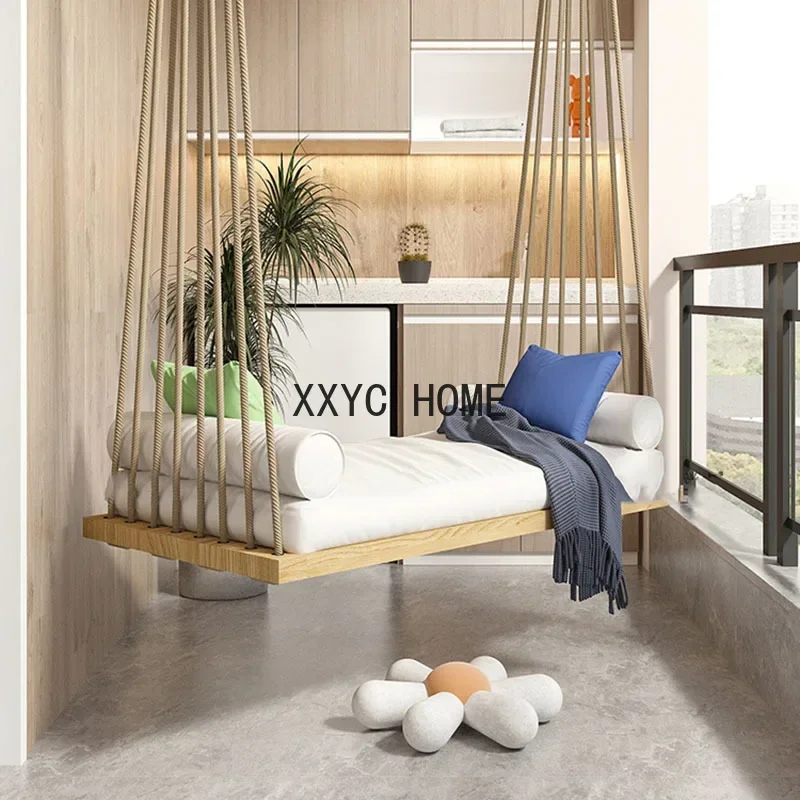 Bedroom Hanging Swing Chair Cushion Double Hammock Lounge Garden Chair Rope Minimalistic Chaise Suspendue House Furniture