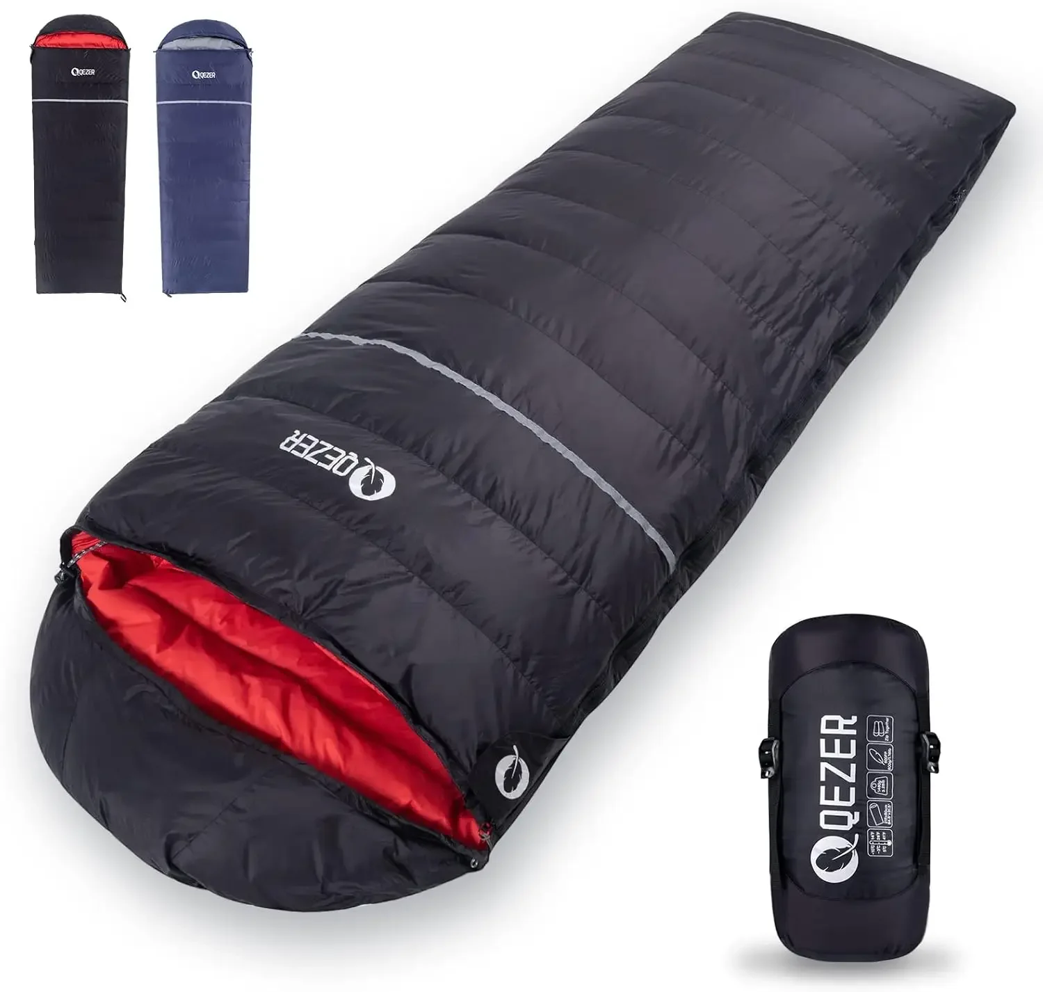 Bag for Adults 600 Fill Power Down Sleeping Bag Cold Weather Ultralight Sleeping Bag with Compression Sack for Bac