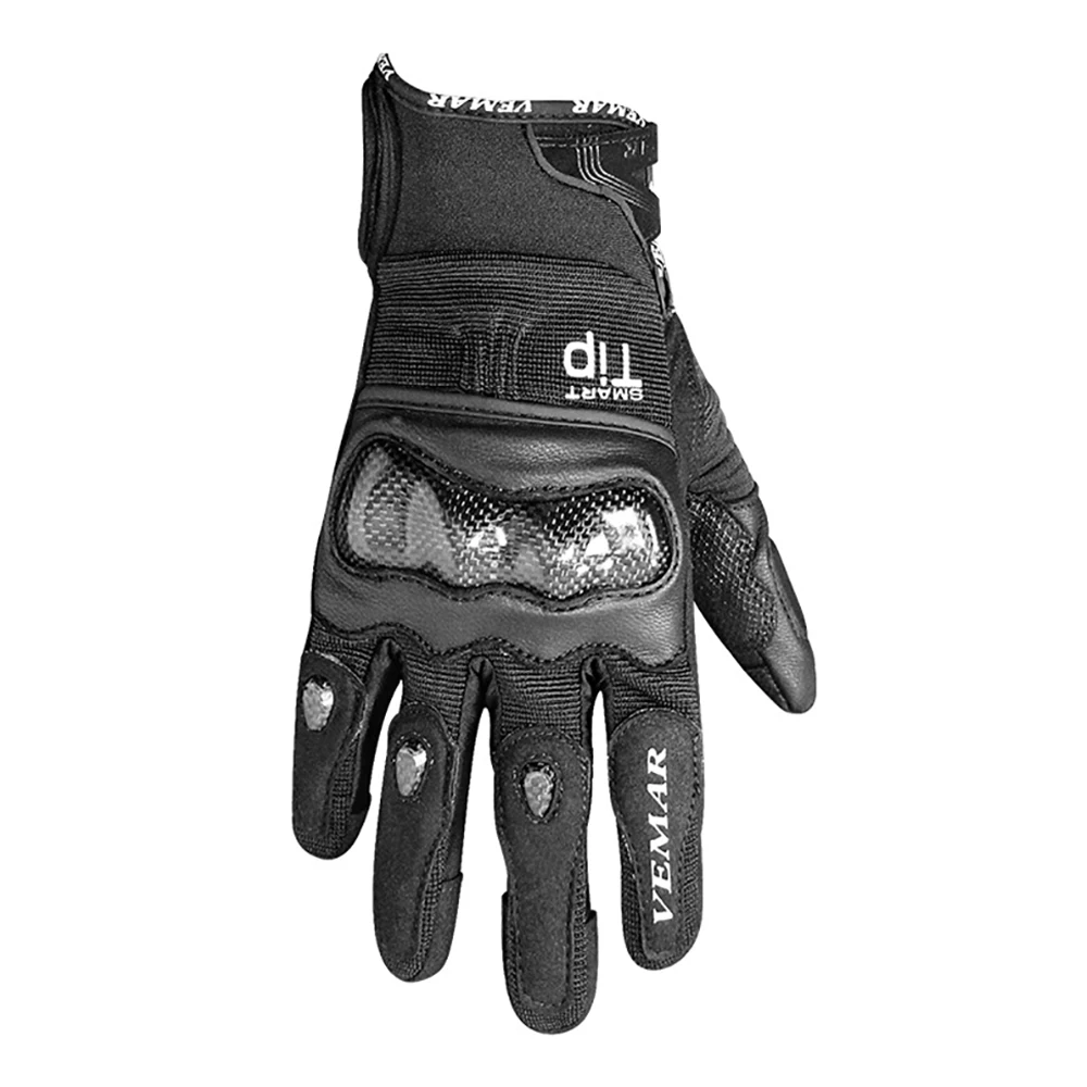 Motorcycle Accessories Hook and Loop Fasteners Waterproof Biker Glove Wear-Resistant Men's Motorcycle Gloves Anti-Slip Anti-Fall