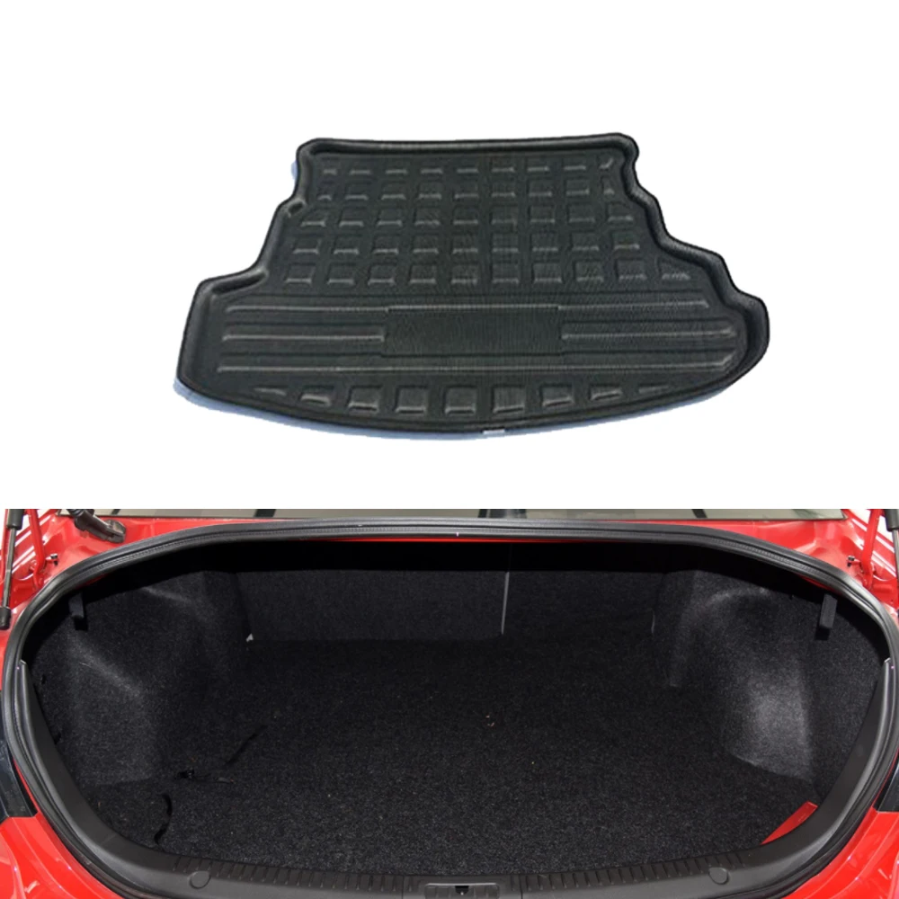 Car Rear Trunk Mat for Mazda 6 Atenza GH1 2008~2012 2009 Liner Tray Luggage Floor Pad Space Boot Carpet Carg Cover Accessories