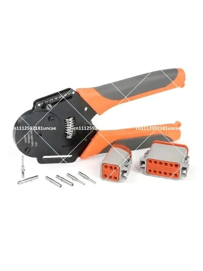 Deutsch Connector Crimper Tool for DT, DTM, DTP Terminals, Hand Pliers 18/16/14 AWG, Wire Crimping Tool