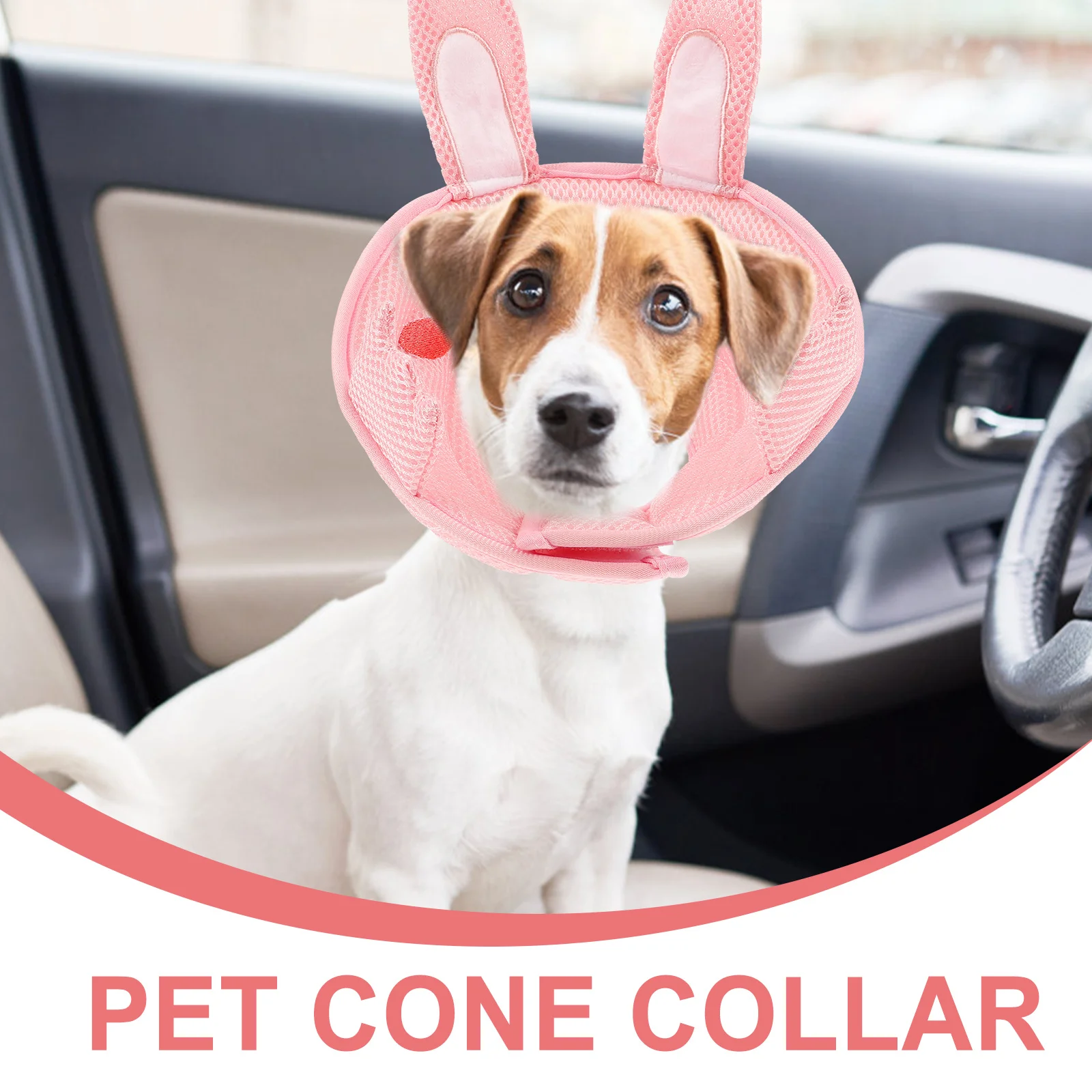 

Pet Recovery Cone Collar for Cats and Kittens Anti-Lick Chew Proof Breathable Material Post Surgery Healing Support Soft Comfort