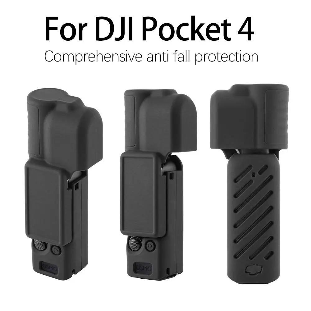 Silicone Protective Cover For DJI Pocket 4 Anti-Scratch Handheld Gimbal Camera Protector Case Anti-Dust Cover Cap Accessories