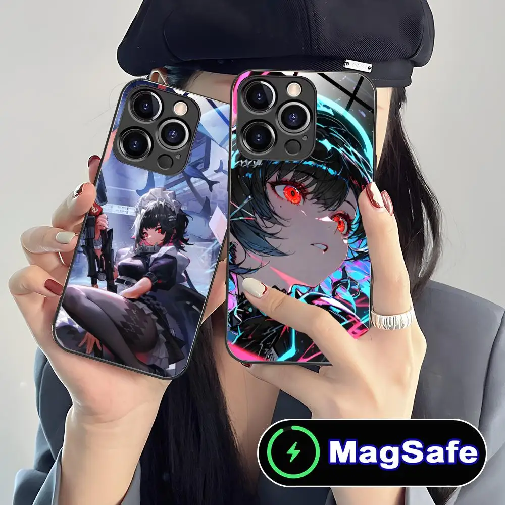 Zenless Zone Zero Ellen Joe Phone Case for iPhone 17 16 15 14 13 12 11 Pro Max Plus Mini MagSafe Glass Colour Cover Pretty Cover #3