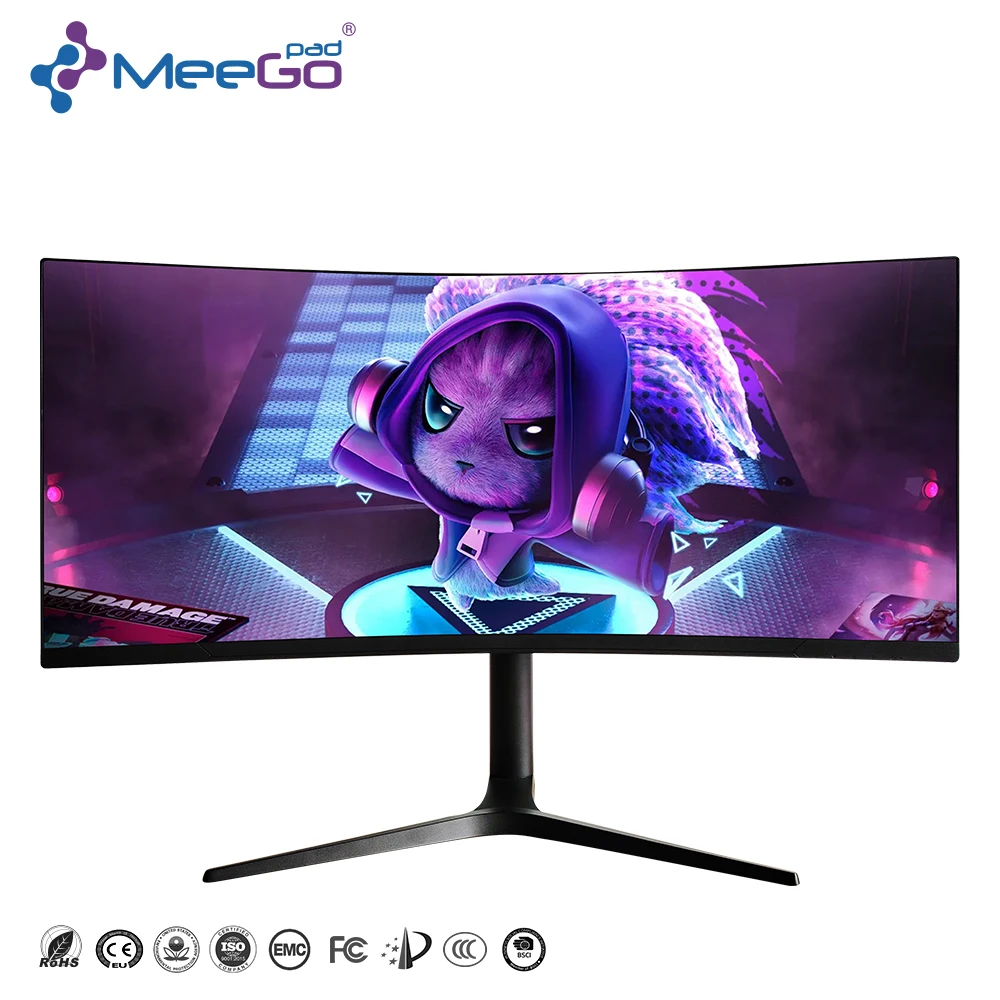 

Ultra-wide Curved Screen 34-inch 21:9 Display Monitor Low Blue Light Eye Protection Technology Smooth Gaming And Multitasking