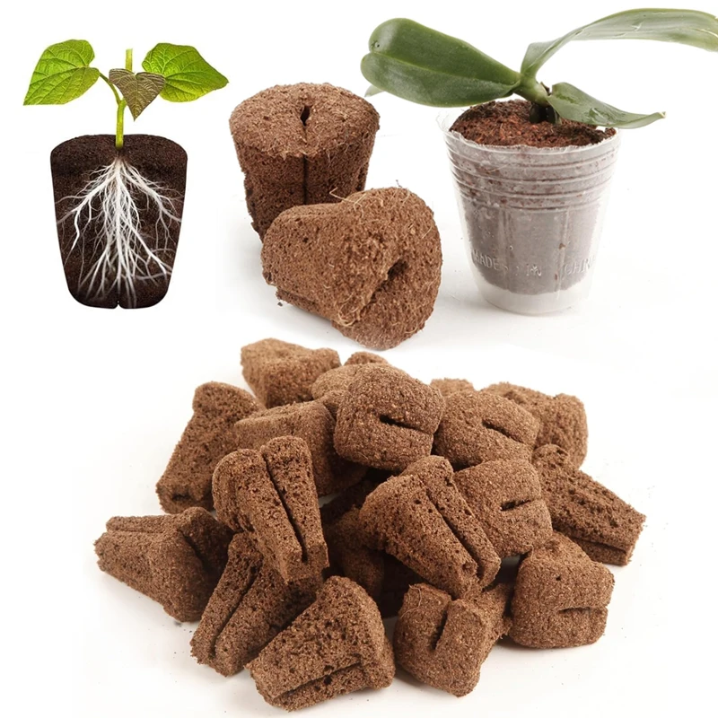 15 Pieces of Hydroponic Rapid Rooting Seedling Sponge, Suitable for Orchid Stem Cuttings Propagation, 105 and 128 Hole Full Grid Seedling Trays, Special Seedling Blocks