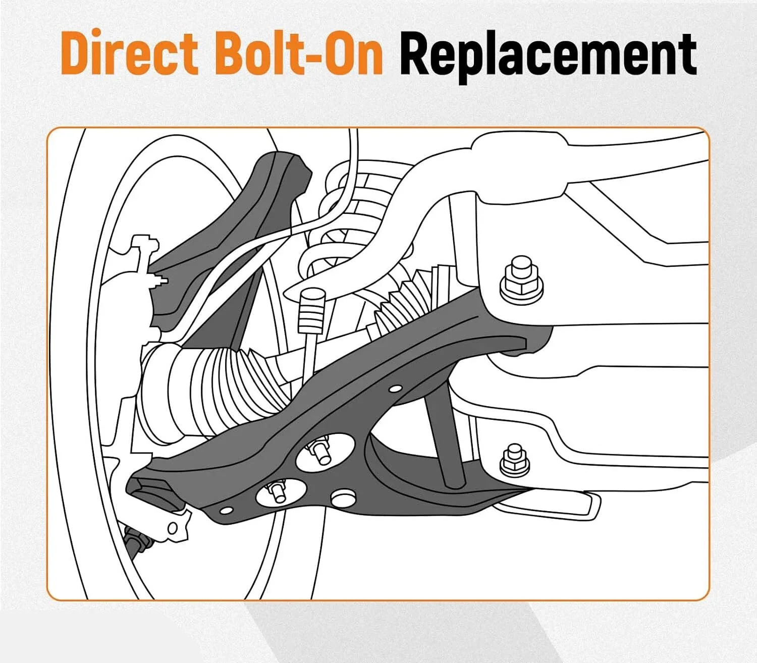 ES800374 ES800373 EV800246 14 قطعة أذرع التحكم السفلي ومفصل كروي Sway Bar Tie Rod لـ 2006-2011 Honda Civic Black