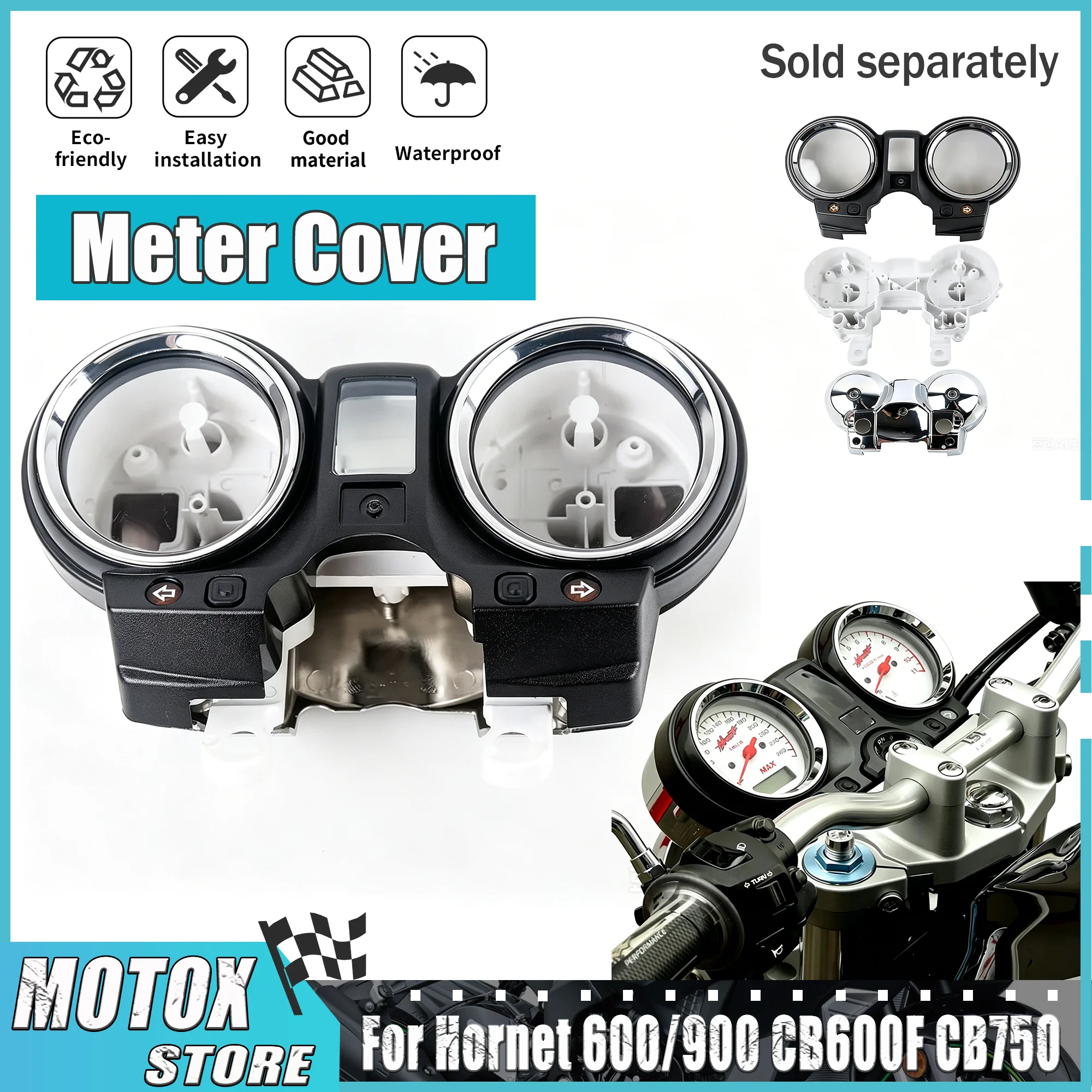Apto apto para honda hornet 600 900 cb600 f 2004 2005 2006 cb900 f motocicleta velocímetro instrumento medidor caso habitação capa cb750
