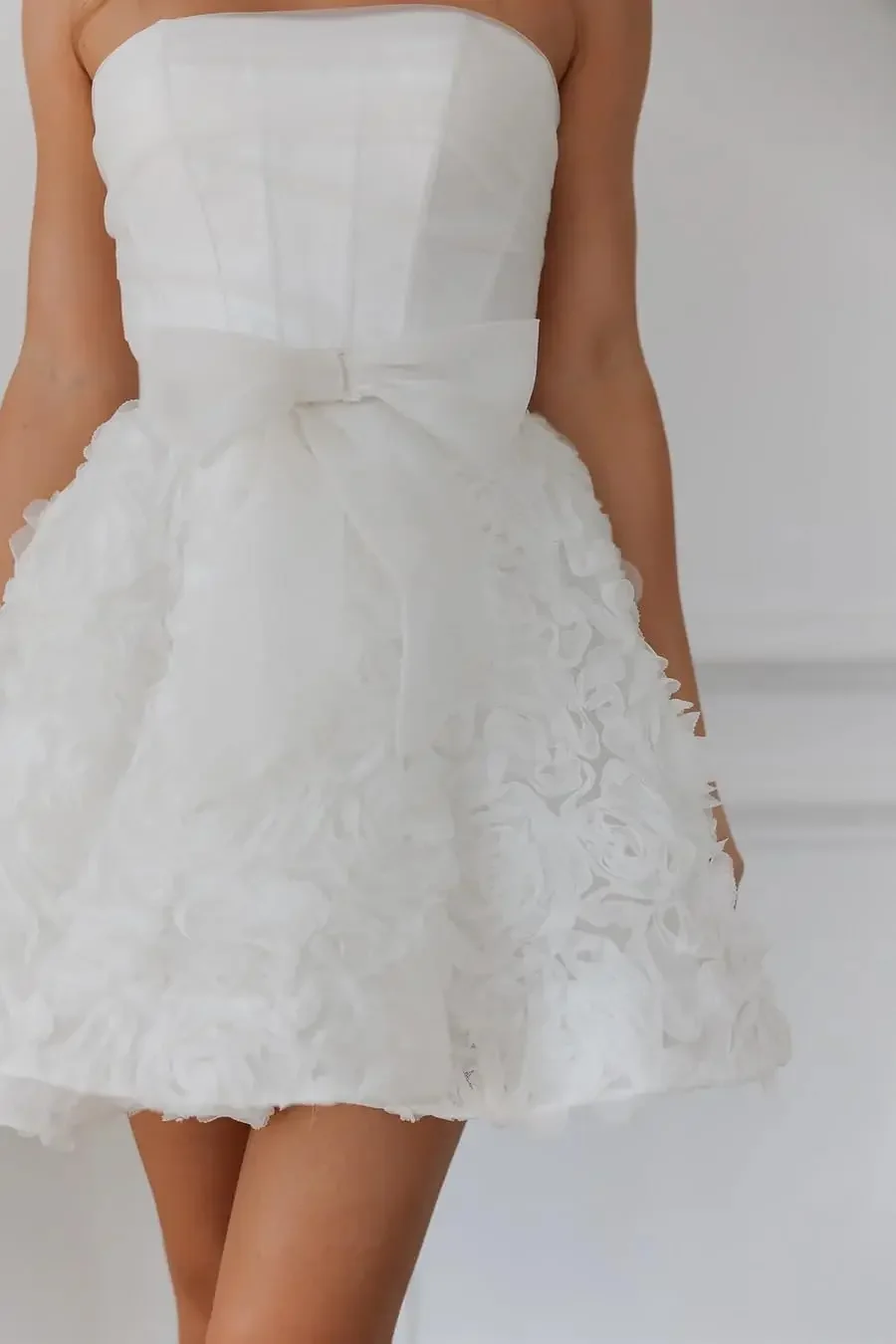 فستان زفاف قصير مخصص للنساء فستان زفاف صغير مشد فستان استقبال الكرة ثوب التخرج فستان كوكتيل للعرائس