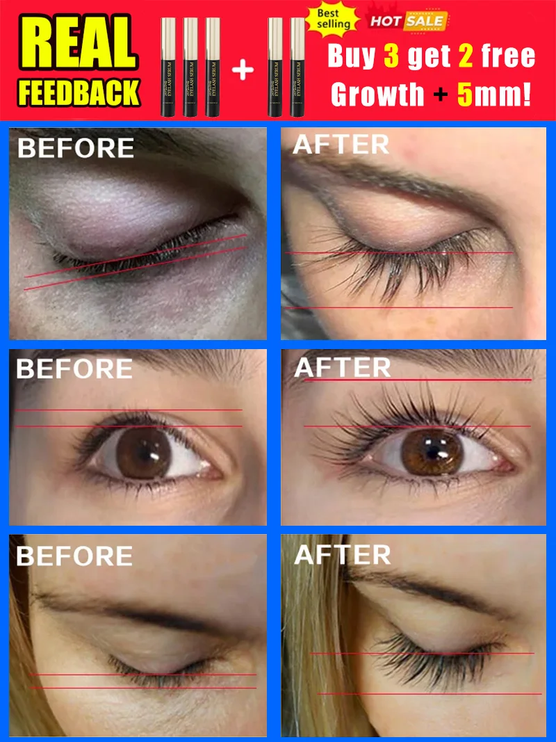 Natürliches Wimpern-Nährstoff-Serum für Wimpernwachstum, dicke Wimpernverlängerung
