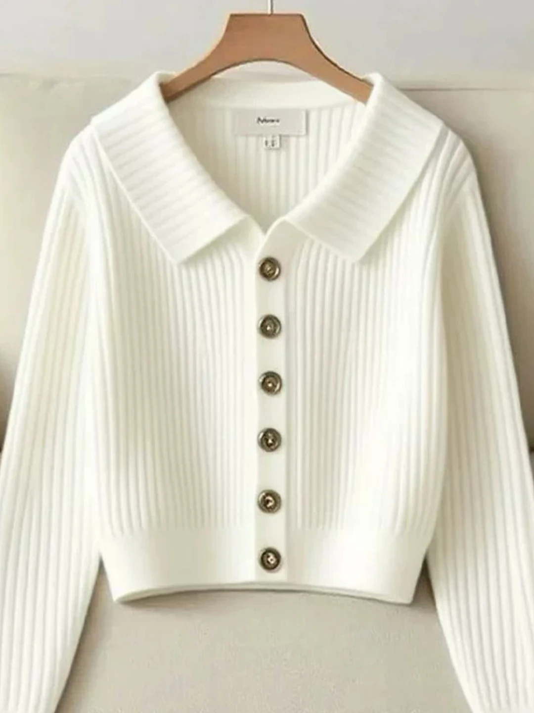 Fall 2026 Women's Knitted Open Cardigan Sweater Simple Lazy Style Fashionable Outerwear Top Polyester Fiber Long Sleeve Regul...