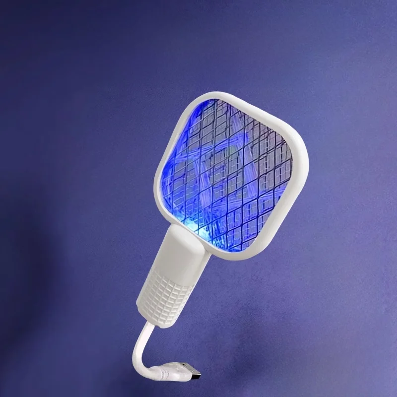 2-in-  Mosquito Swatter And Lamp USB Rechargeable Indoor And Outdoor Powerful Mosquito Repellent Light Wave Capture
