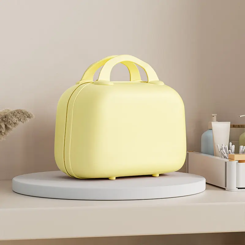 Small Handheld Suitcase Makeup Bag Women's Mini Additional Bag Can Be Hung on Trolley 14-inch Small Case Storage Bag