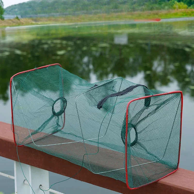 Collapsible Cast Net, Fish Cage for Crab, Shrimp, and Crayfish, Perfect Fishing Tackle for Outdoor Enthusiasts, 1Pc