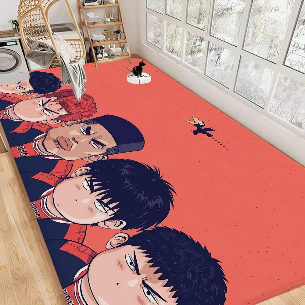 

Коврик для двери в стиле аниме SLAM DUNK, моющийся, нескользящий, для гостиной, под диван, для кухни, придверный коврик, ковер для зоны отдыха