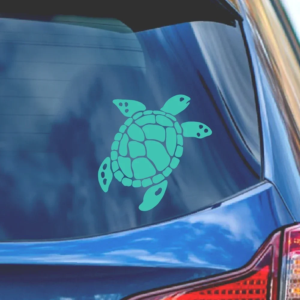 Sea Turtle Vinyl Sticker, Waterproof Decal for Car SUV RV Camper Offroad Decor, Holiday Gift