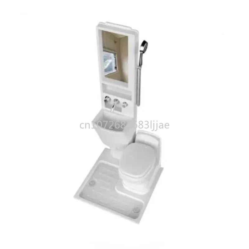 Motorhome trailer marine boat bathroom RV integrated one-piece shower toilet kits for Campervan