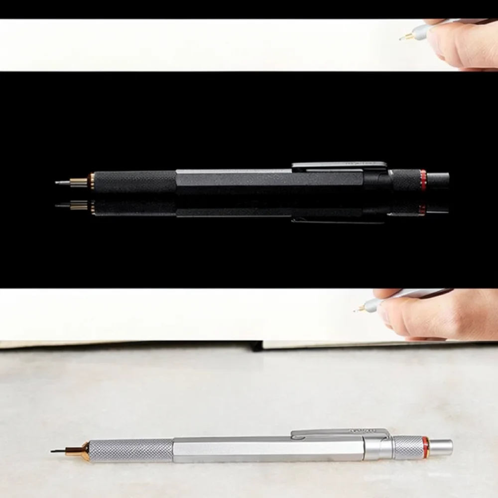 Professional Metal Drafting Mechanical Pencil For Rotring 800 Stationery 0 5mm Lead Precision Writing Drawing Tool Office