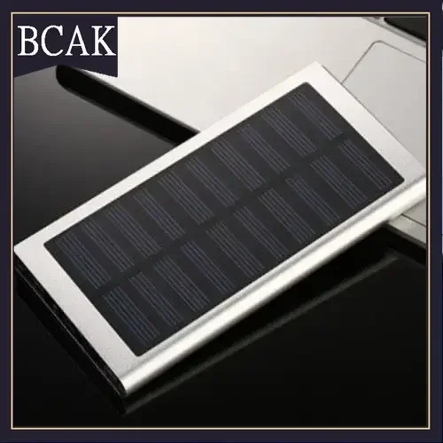 BCAK Ultra-thin solar portable fast power bank 10000mAh mobile phone universal durable mobile outdoor power supply ultra-thin