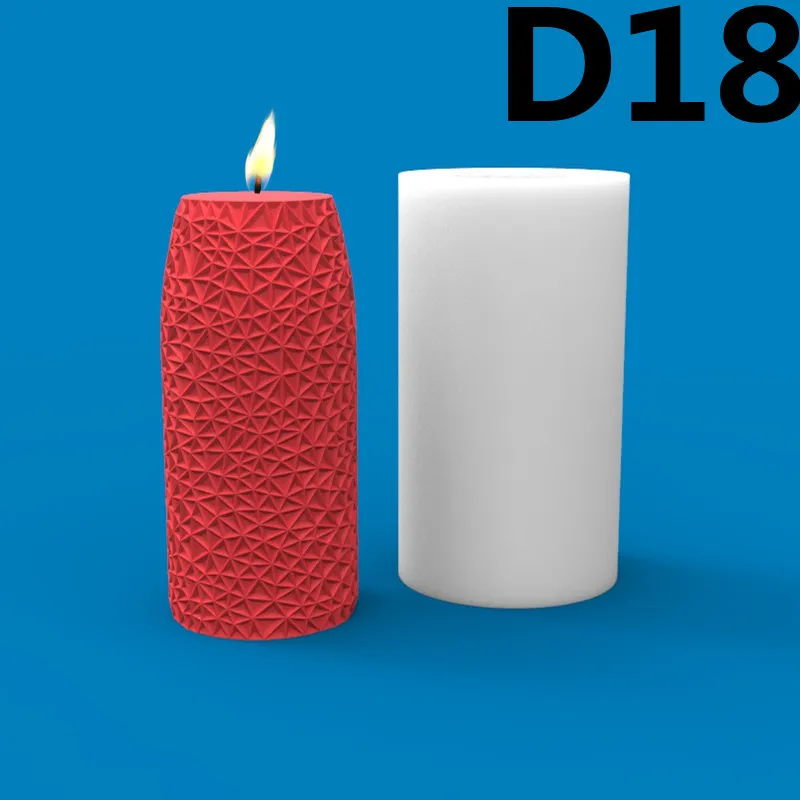 D18 Textures Vase Silicone Mold Gypsum form DIY Handmade Aromatherapy Candle Ornaments Handicrafts Soap Mold Hand Gift Making