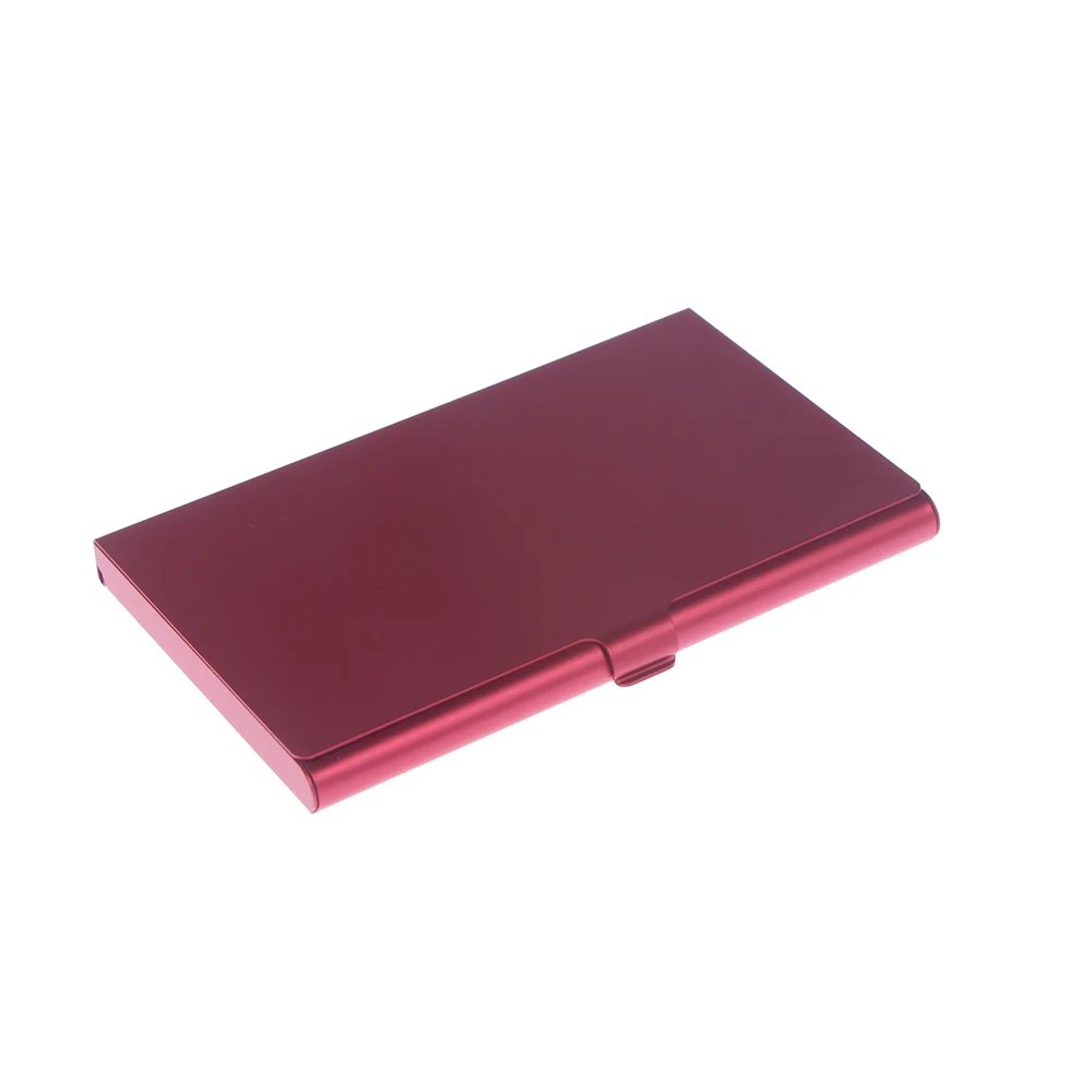 Stylish Credit Card Wallet Secure Lightweight Sleek Aluminum Metal Box High-Quality Business Card Case For Networking Events