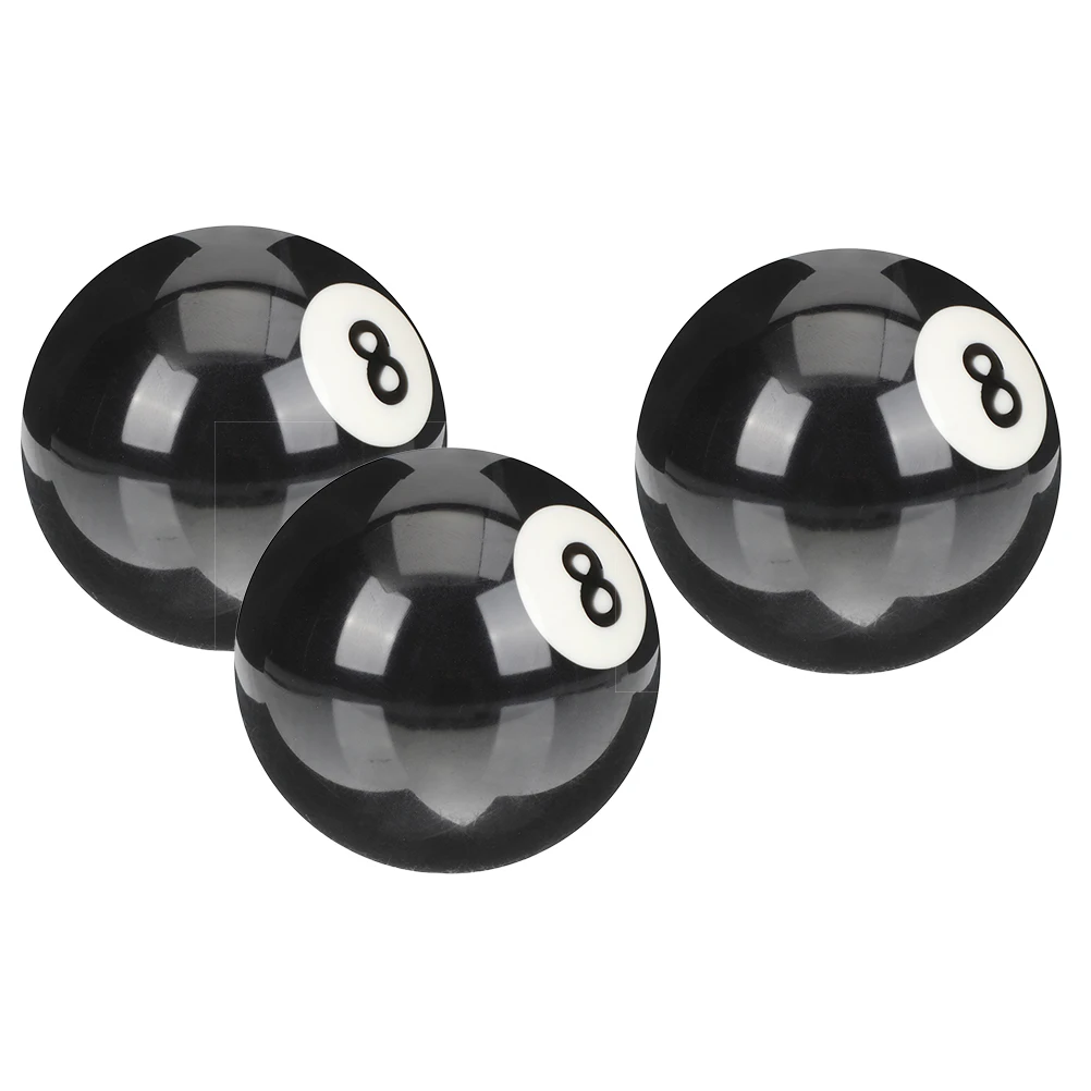 

3 Pcs Balls Crystal Pool Cue Wear-resistant Training Resin Smooth Round Durable Billiard Practice Training Cue Ball Sport
