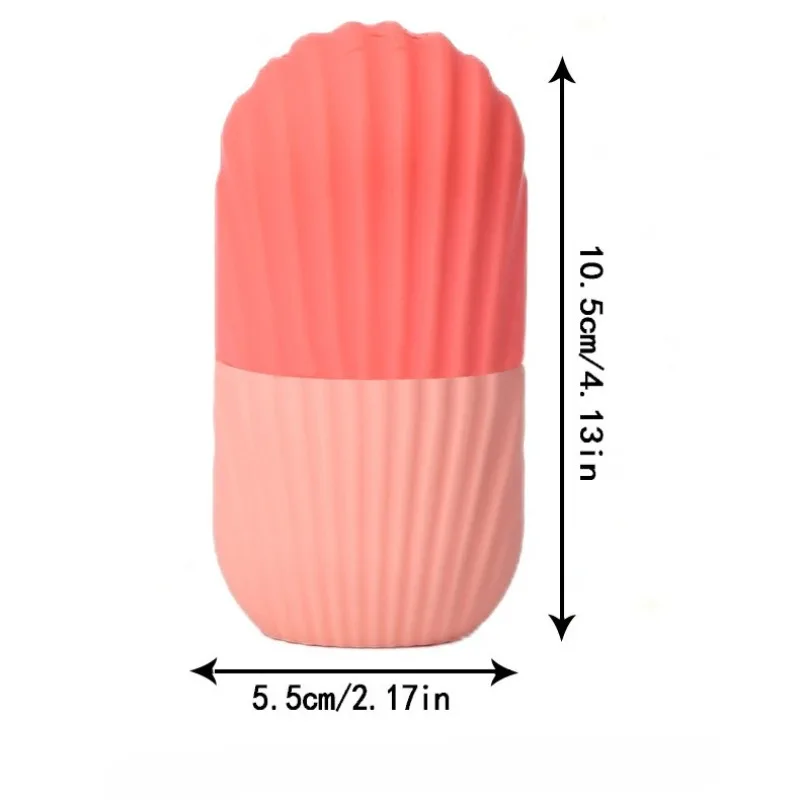 silikonowy wałek do lodu do twarzy - bez zapachu i bez baterii, narzędzie do pielęgnacji skóry z ergonomicznym uchwytem i rdzeniem z chłodzącego żelu