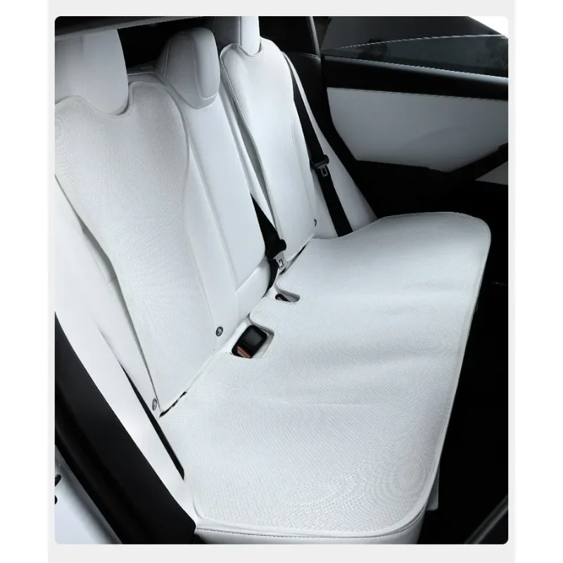 Ice Silk Seat Cushion for Tesla Model 3 Highland 2024 Breathable Seat Cover Cushion Summer Exclusive New Model3+ Car Accessories