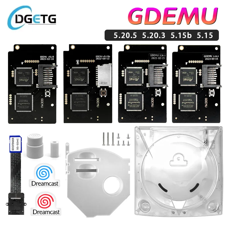 

For Dreamcast GDEMU 5 20 5 15 15b optical drive simulation board shell SD memory card GDI image video game console modification