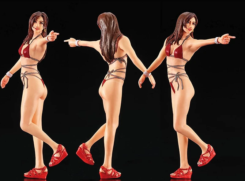 1/20 Die Cast Resin Figure Model Assembly Set Bikini Girl Unpainted Free Shipping