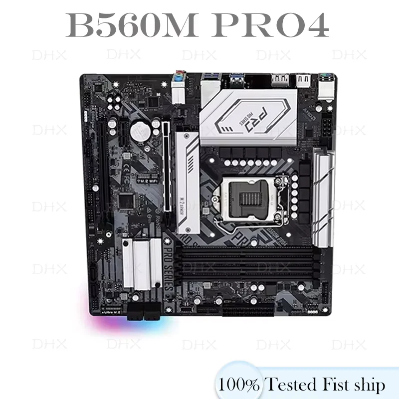 B560 Mainboard For Asrock B560M PRO4 Motherboard HDMI Micro ATX PCI-E3.0 M.2 128GB LGA 1200 DDR4 100% Tested Fully Work DH