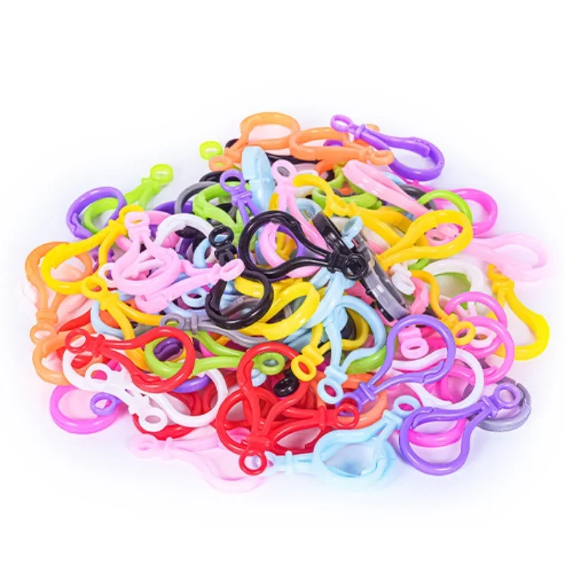 Plastic Colored Light Bulb Buckle DIY Jewelry Keychain Accessories Acrylic Candy Colored Gourd Buckle Doll Pendant Loom