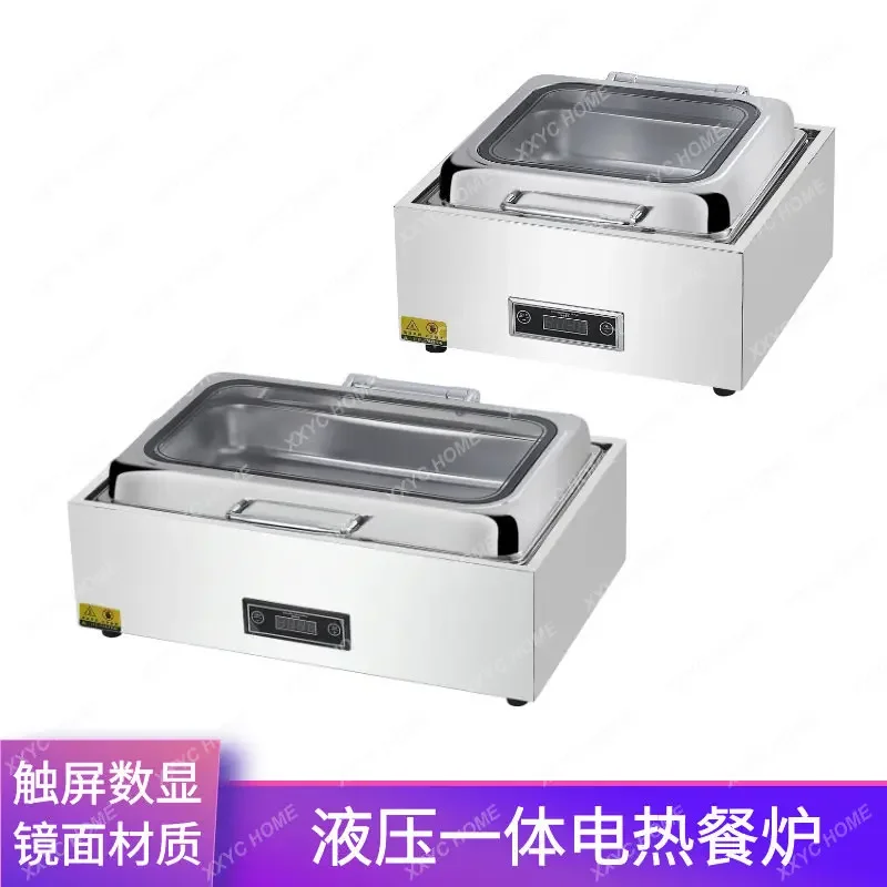 Buffet Stove Commercial Stainless Steel Electric Heating Hydraulic Visual Square Maintaining Furnace Breakfast Hotel