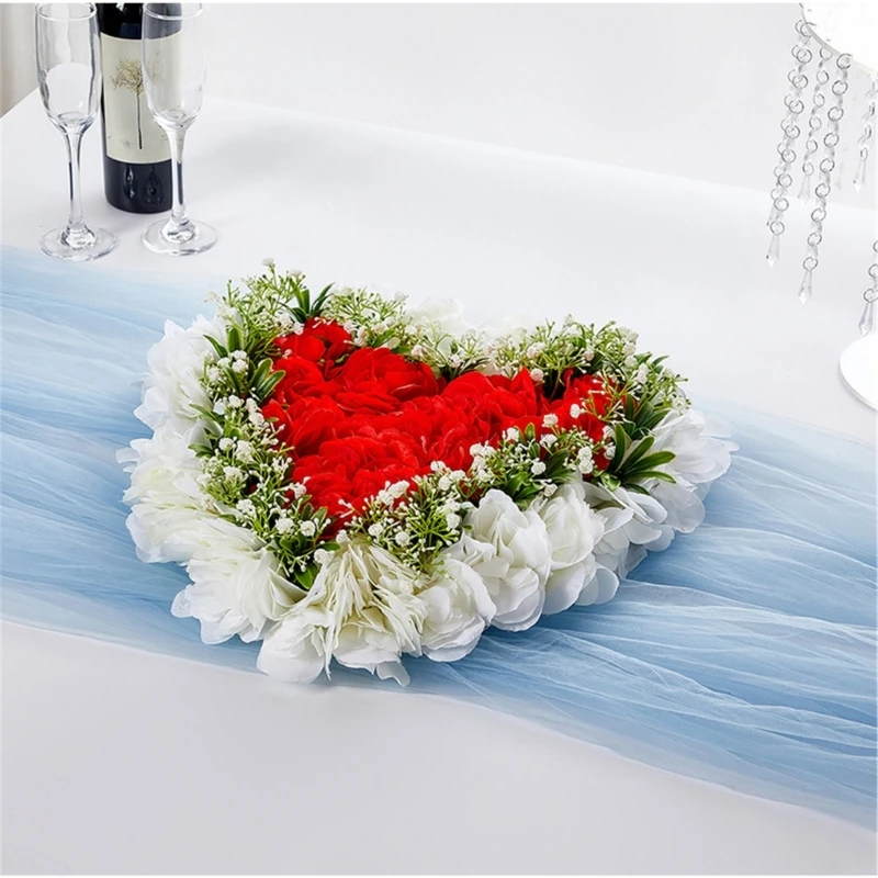 Artificial Flower Bouquets Artificial Rose Flower Arrangement for Wedding Centerpieces Valentines Decoration Photo Props