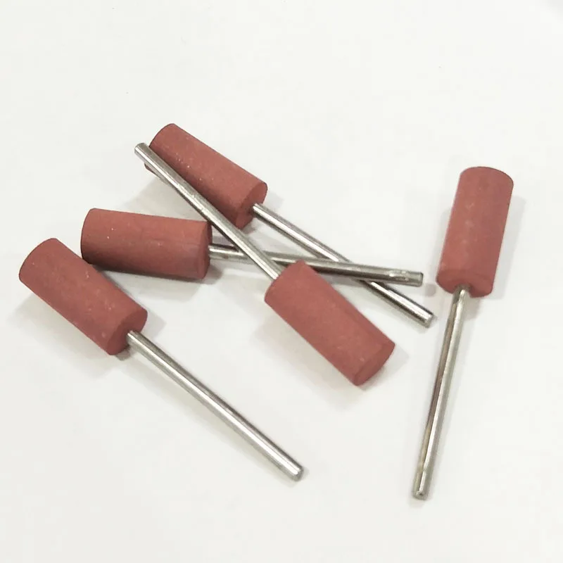 10pcs Dental Bullet Cylinder Rubber Wheels Polishing Buffing Grinding Head Sandpaper Rods Sticks Jewelry Rotary Making Tools