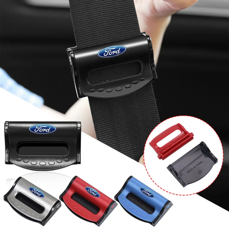 Clip ajustador de cinturón de seguridad para coche, 2 uds., para relajar el hombro y el cuello, para Ford Mustang Ranger ST Focus Kuga Mustang Mondeo