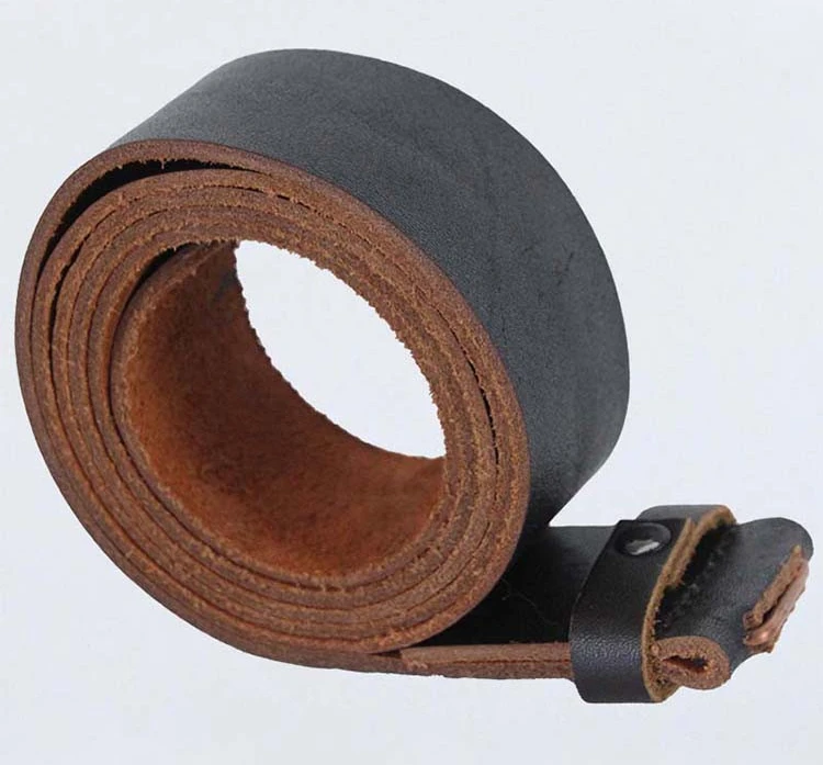 Outdoor Leather Outer Belt Copper Hanging Ring Genuine Leather Tactical Belt