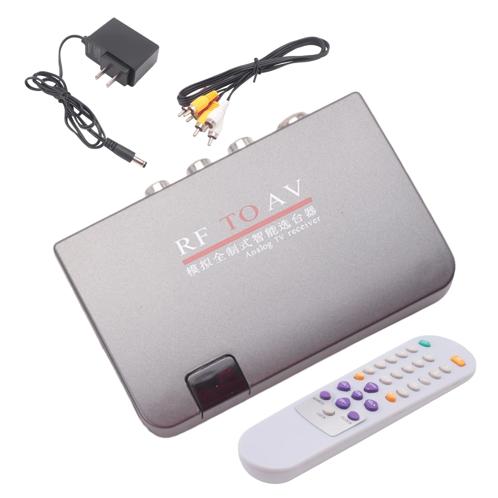 DT51 RF to AV Converter Cable TV to Projector Tuner Channel Selector Booster US Plug 110-240V