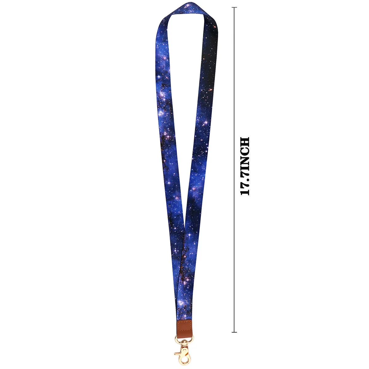 Cordón de estilo cielo estrellado para llavero, cubierta de tarjeta de identificación, soporte de insignia de teléfono móvil, llavero, correas de